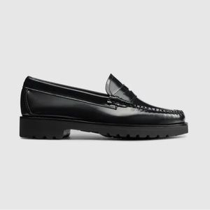 G.H. Bass & Co. Shiny Black Leather Loafers